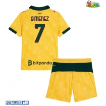 AC Milan Santiago Gimenez #7 Tredjedraktsett Barn 2025-26 Kortermet (+ Korte bukser)